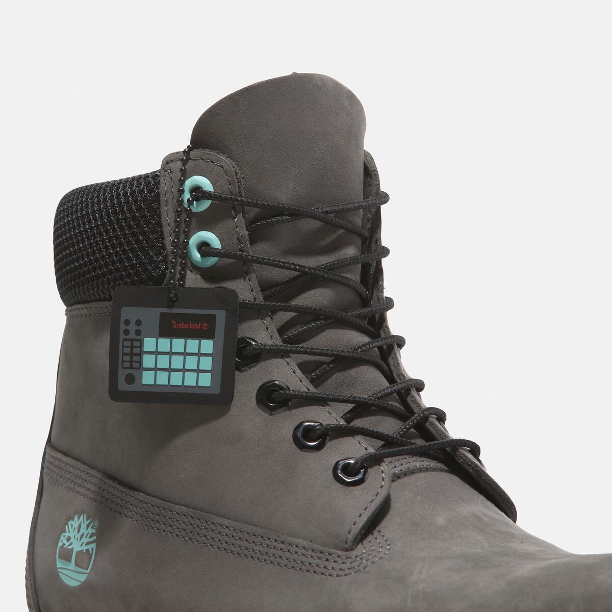 Grey nubuck timberlands best sale