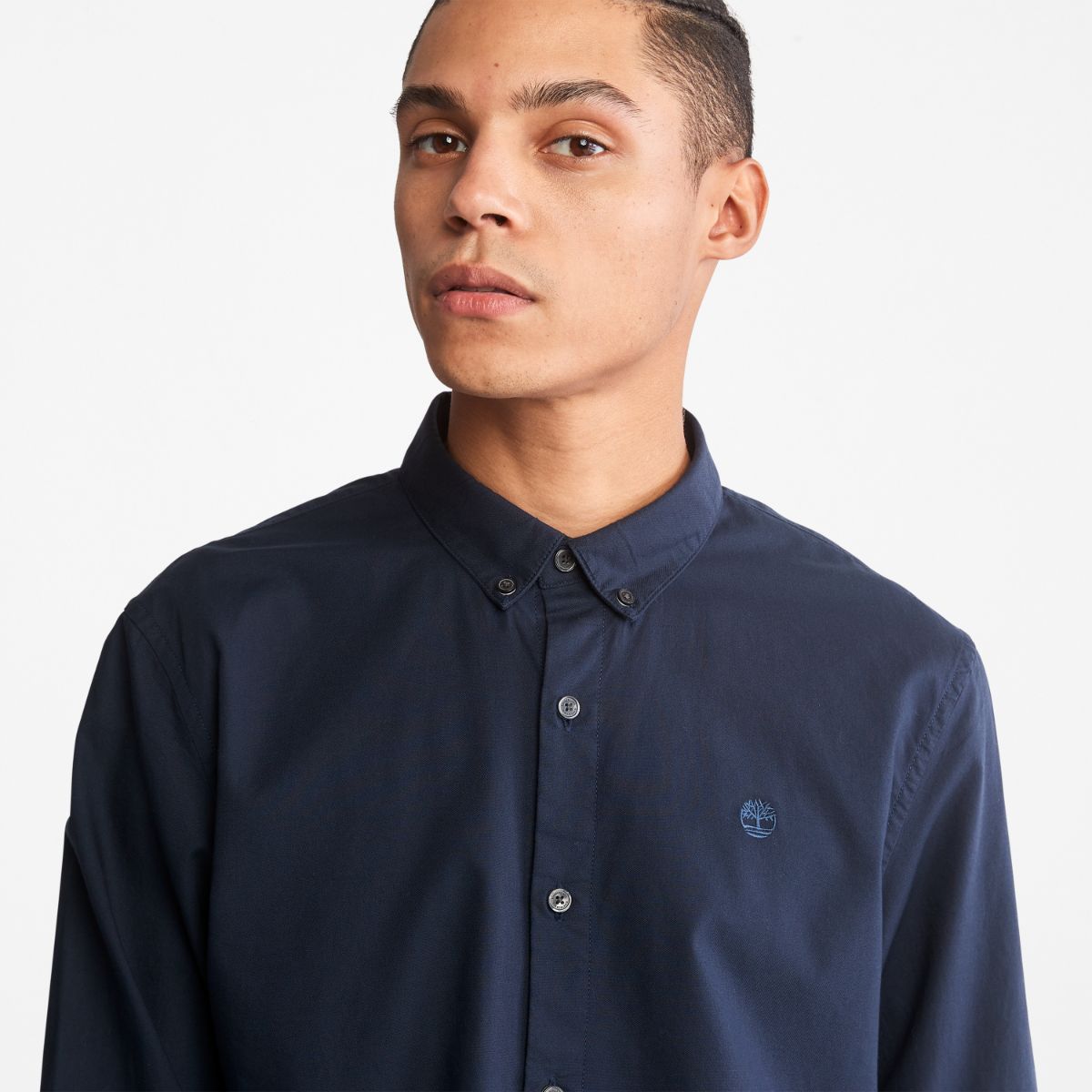 TIMBERLAND Men's Ela River Elevated Oxford Shirt Dark Sapphire - Image 5