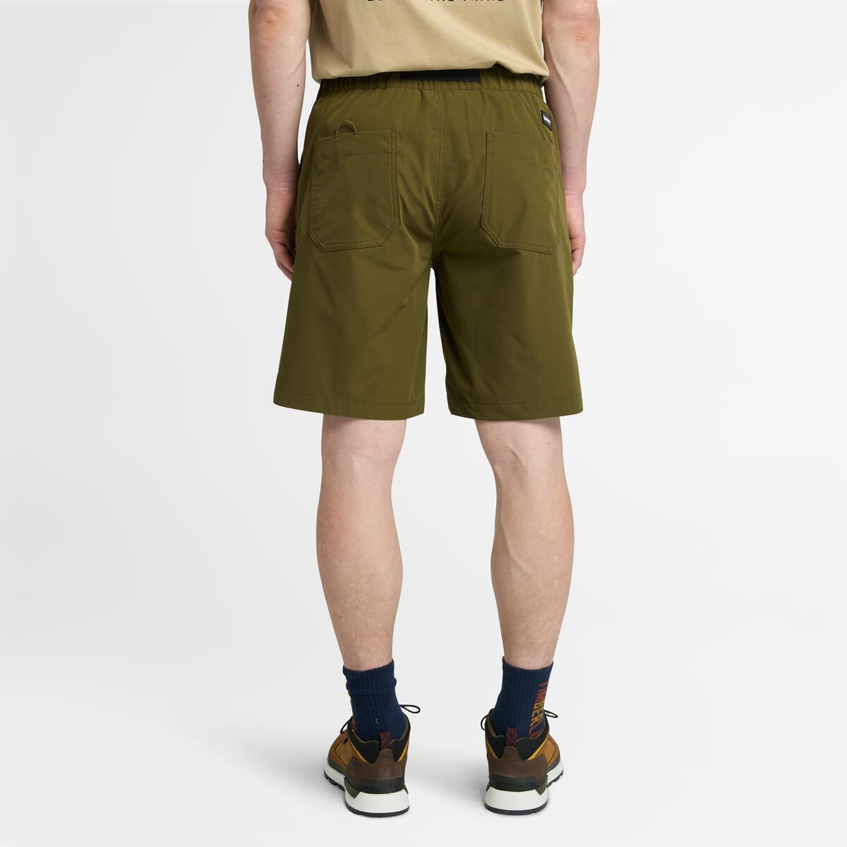 TIMBERLAND Men's Moosilauke DWR Outdoor Shorts Dark Olive - Image 4