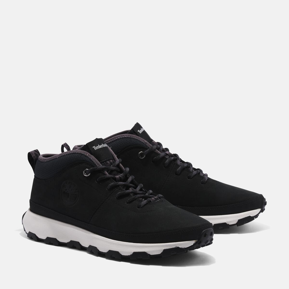 TIMBERLAND Men's Winsor Trail Mid Black Nubuck - Image 2