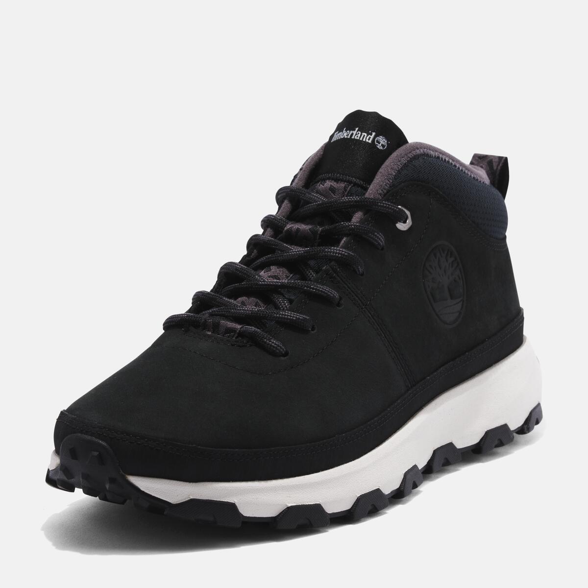 TIMBERLAND Men's Winsor Trail Mid Black Nubuck - Image 4