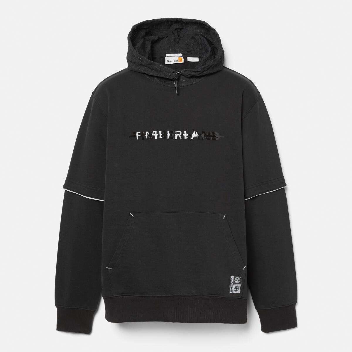 TIMBERLAND Unisex Night Hike LoopBack Hoodie Black - Image 2