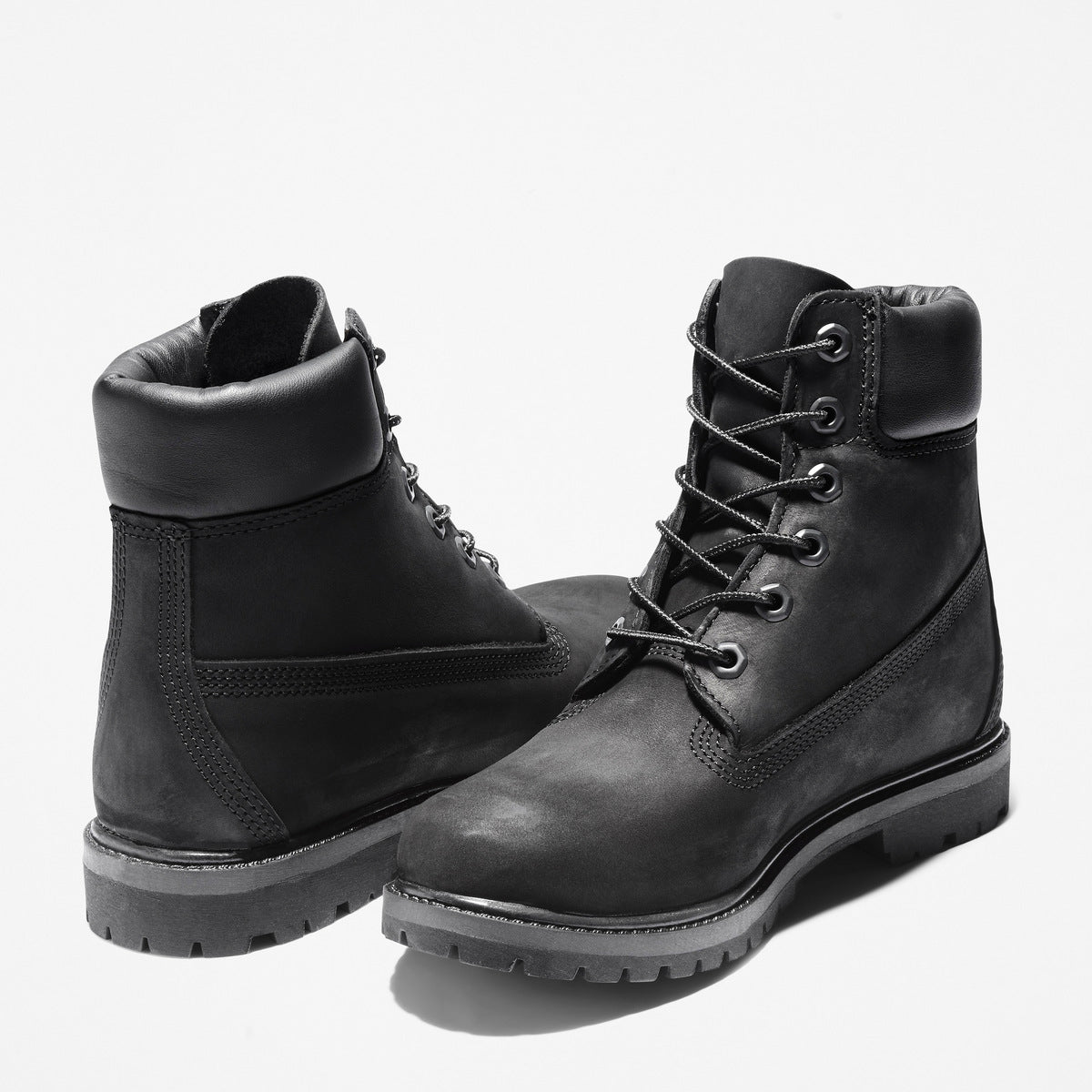 TIMBERLAND Women's 6-Inch Premium Waterproof Boot Black Nubuck - Image 3