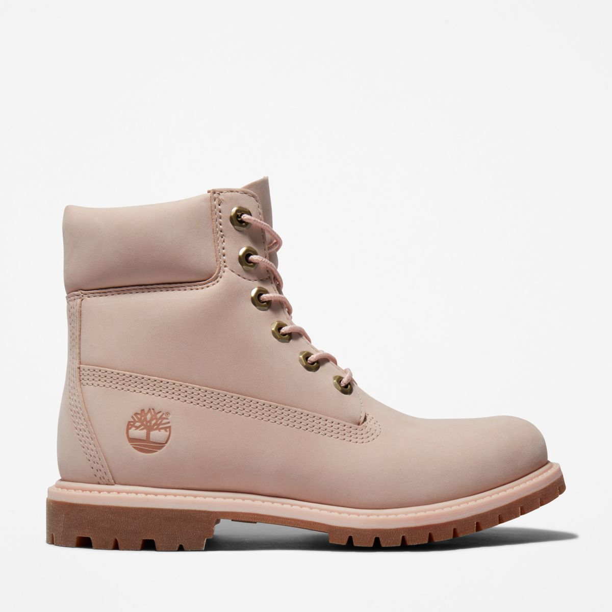 TIMBERLAND Women's 6-Inch Premium Waterproof Boot Light Pink Nubuck - Image 1