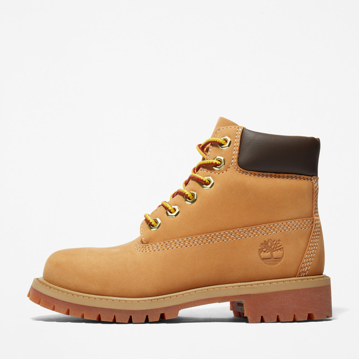 TIMBERLAND Youths 6-Inch Premium Waterproof Boot Wheat Nubuck - Image 2