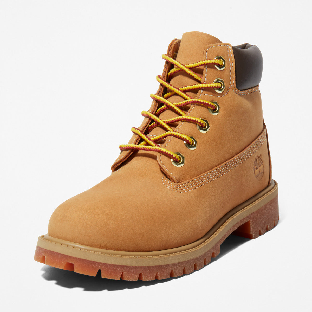 TIMBERLAND Youths 6-Inch Premium Waterproof Boot Wheat Nubuck - Image 3