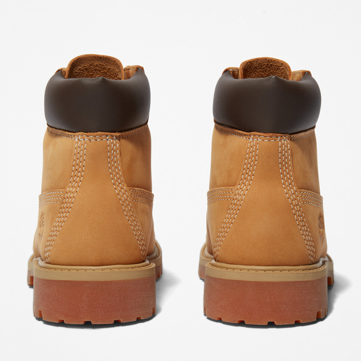 TIMBERLAND Youths 6-Inch Premium Waterproof Boot Wheat Nubuck - Image 4