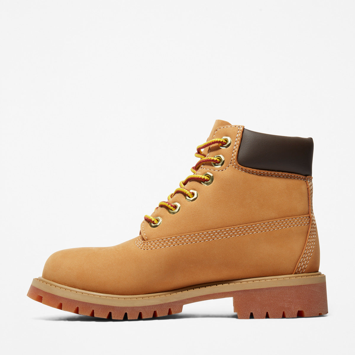 TIMBERLAND Youths 6-Inch Premium Waterproof Boot Wheat Nubuck - Image 5